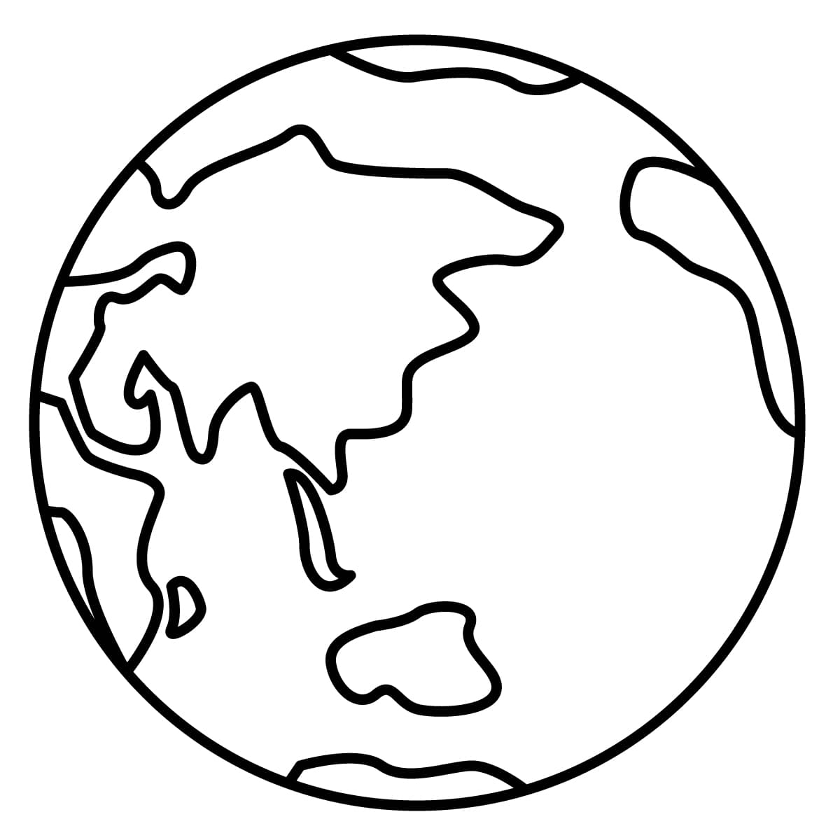 Dibujo De Planeta Tierra Para Colorear E Imprimir Dibujos Y Colores