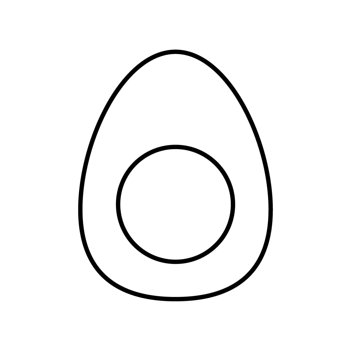Imagen de huevo para colorear