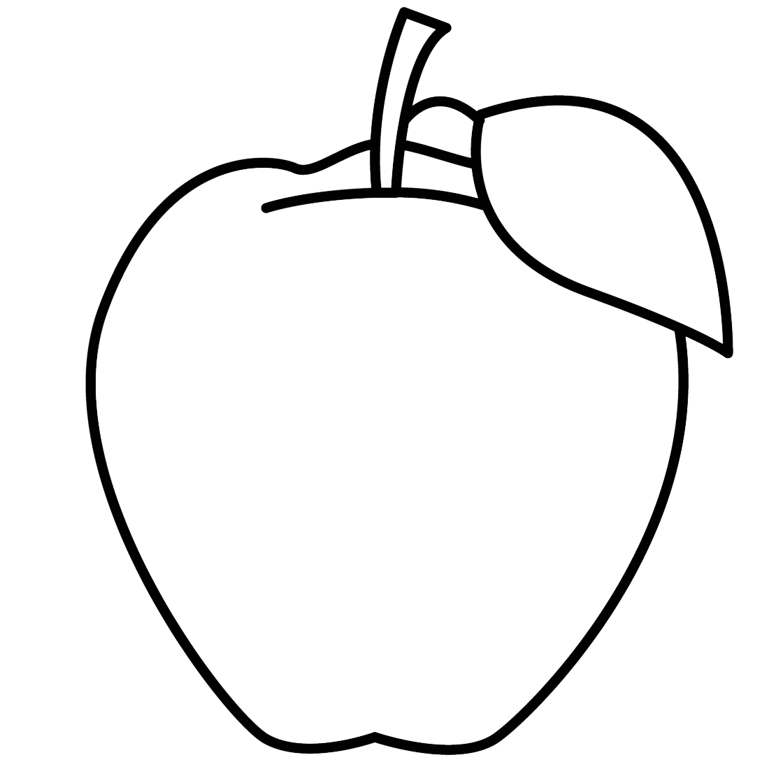 Logo de los dibujos de manzana para colorear