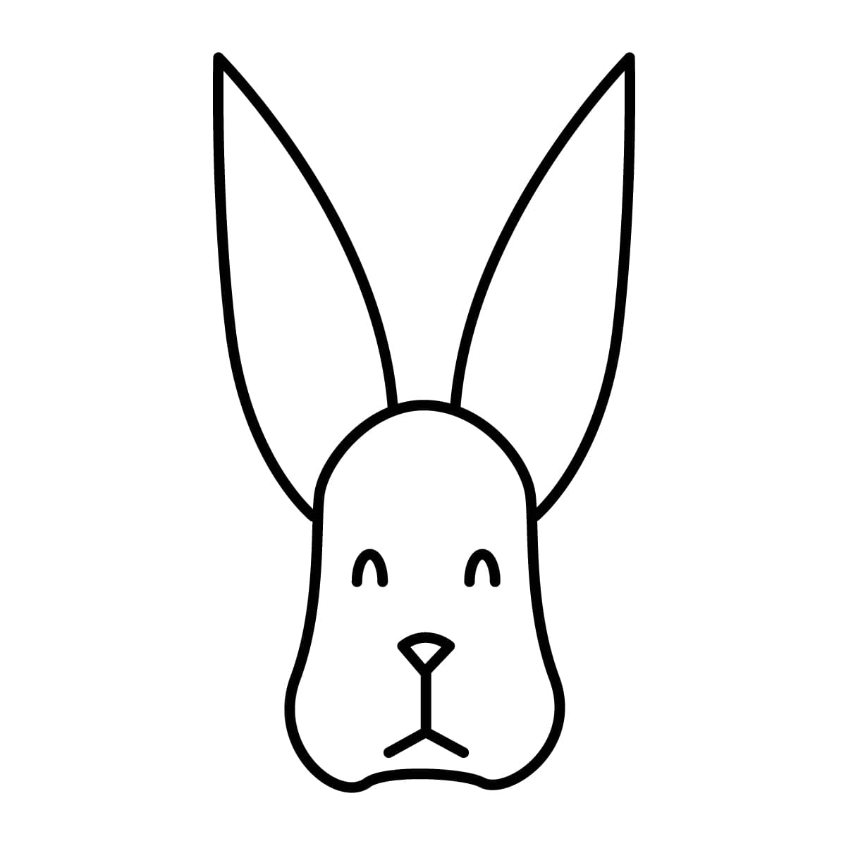 Imagen de conejo para colorear