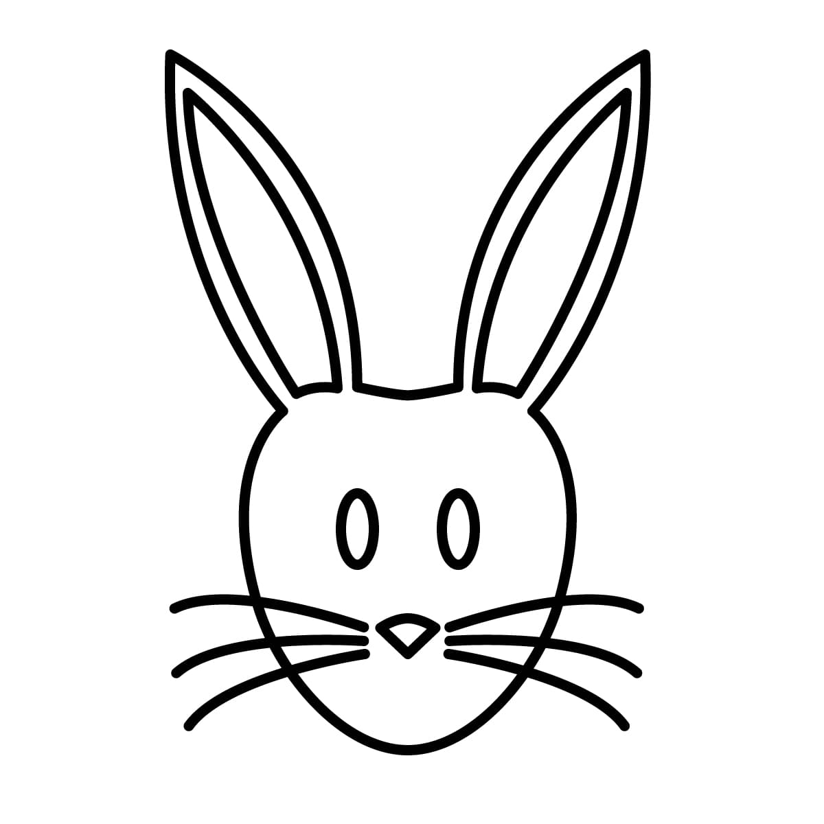 Imagen de conejo para colorear
