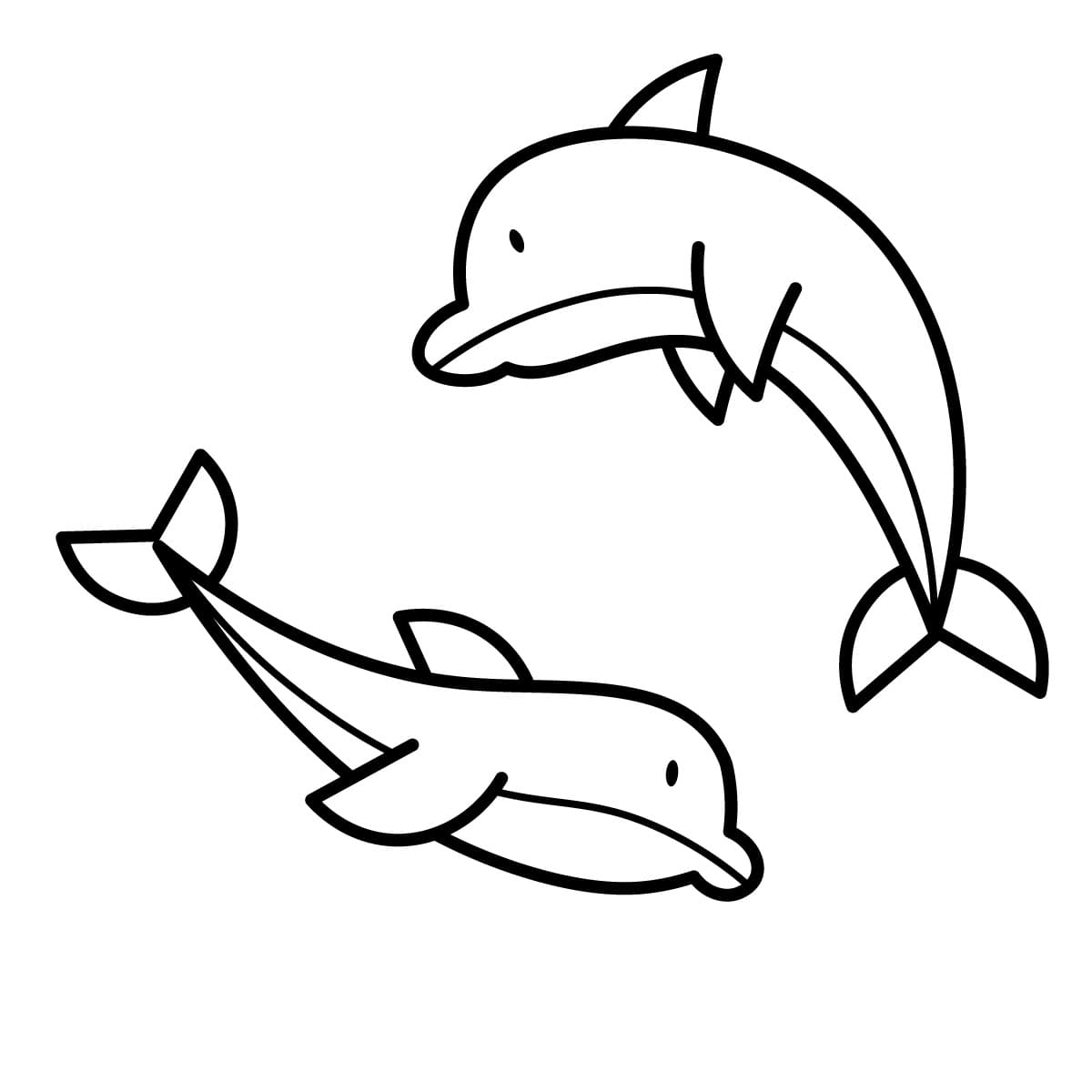 Imagen de delfin para colorear