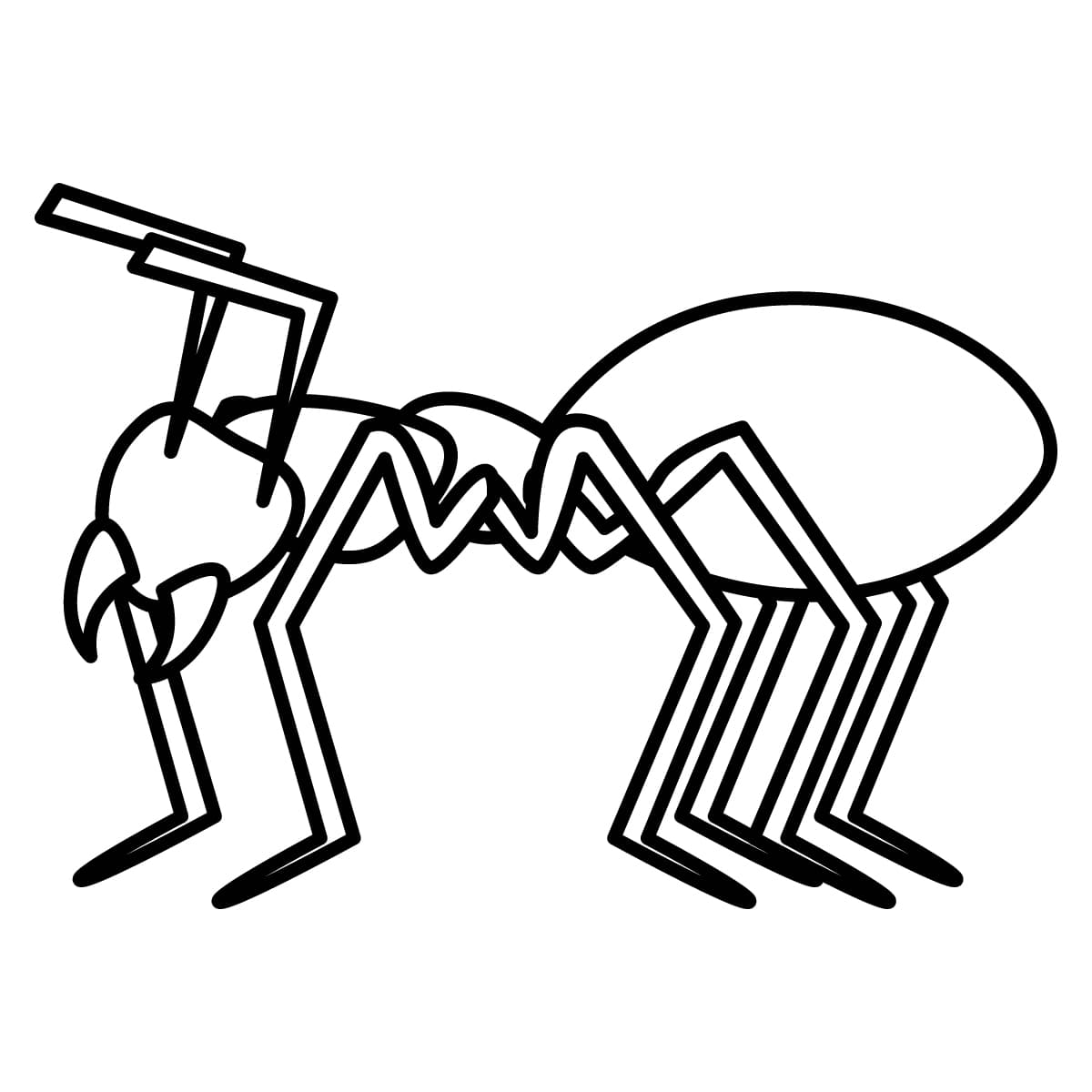 Imagen de hormiga para colorear