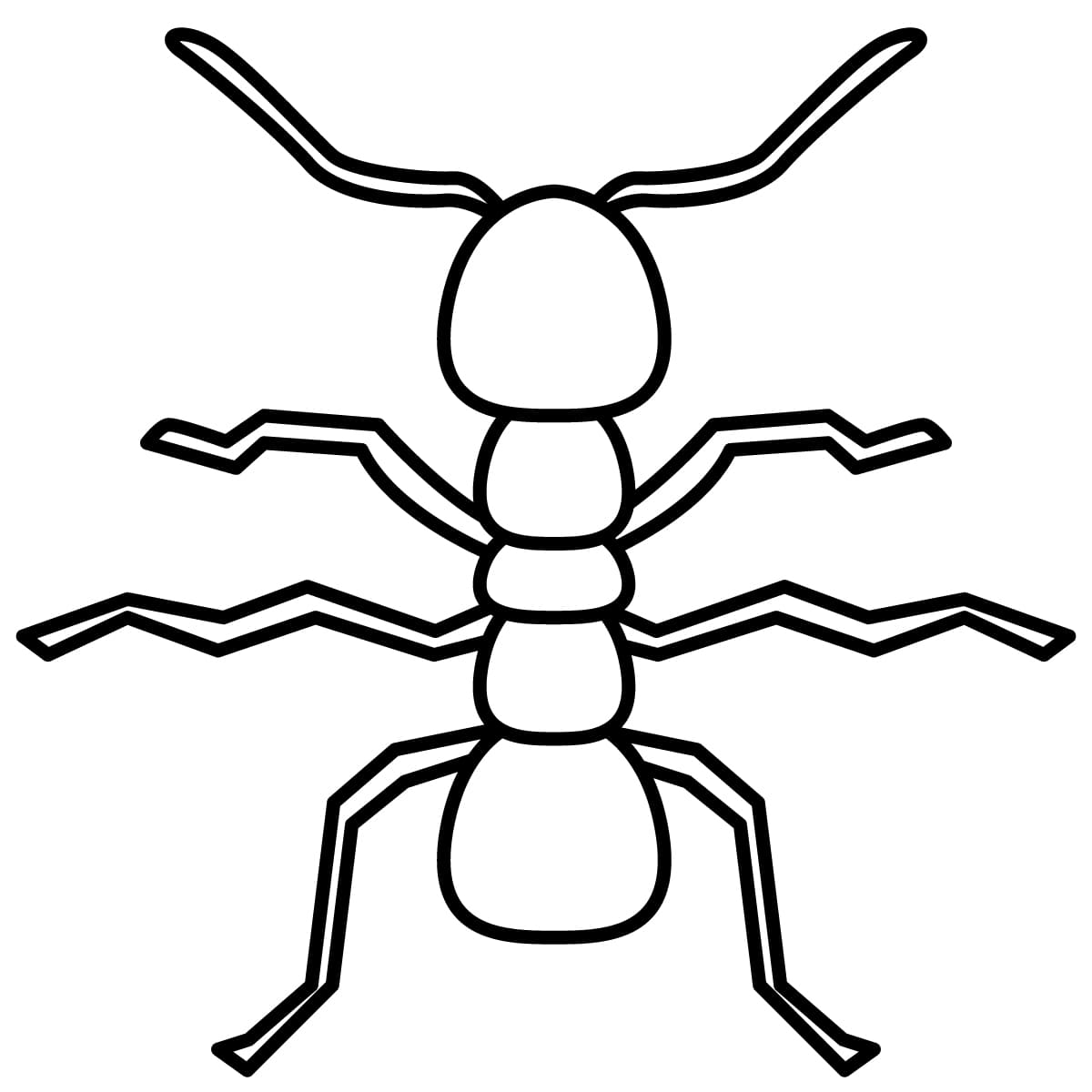 Imagen de hormiga para colorear