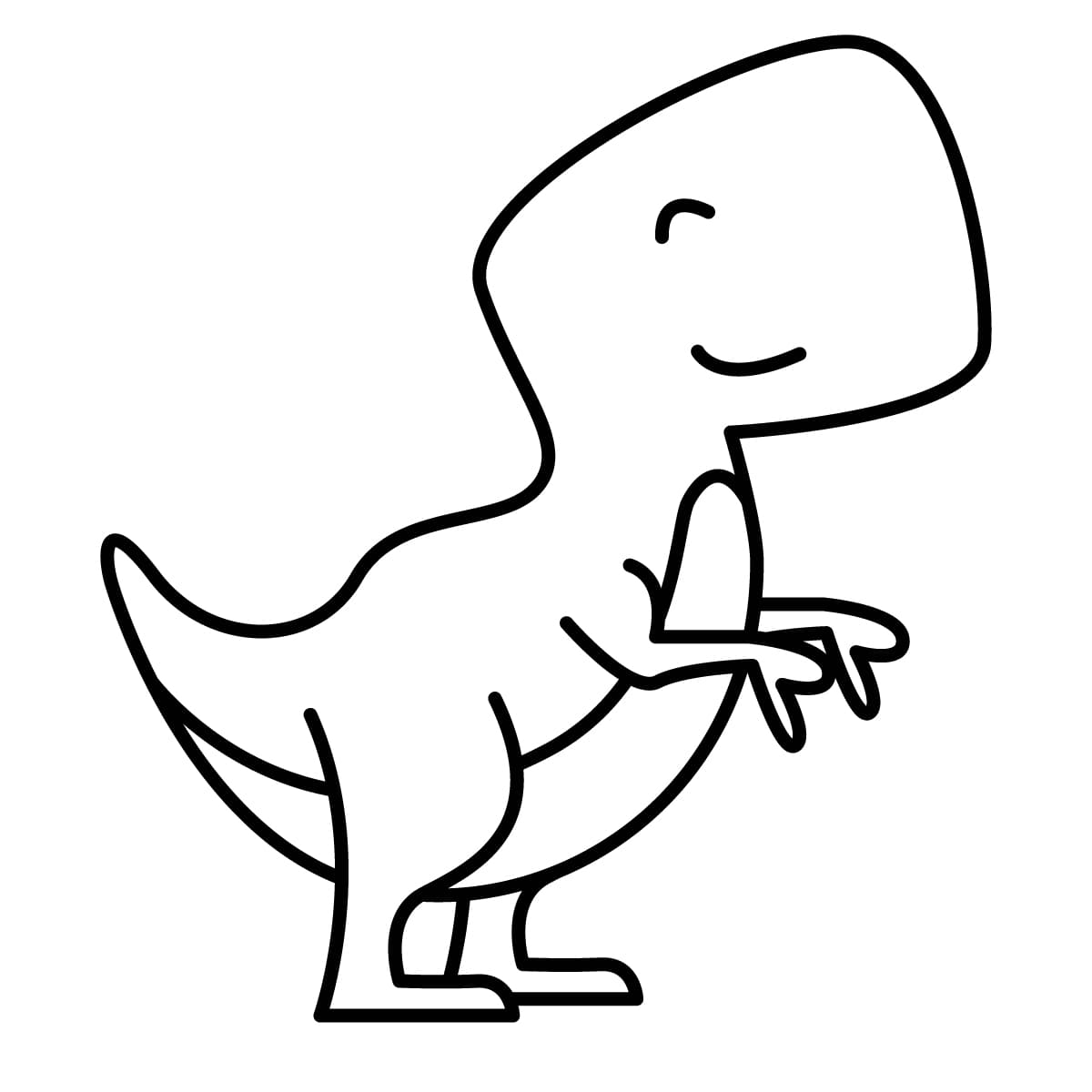 Imagen de tiranosaurio-rex para colorear