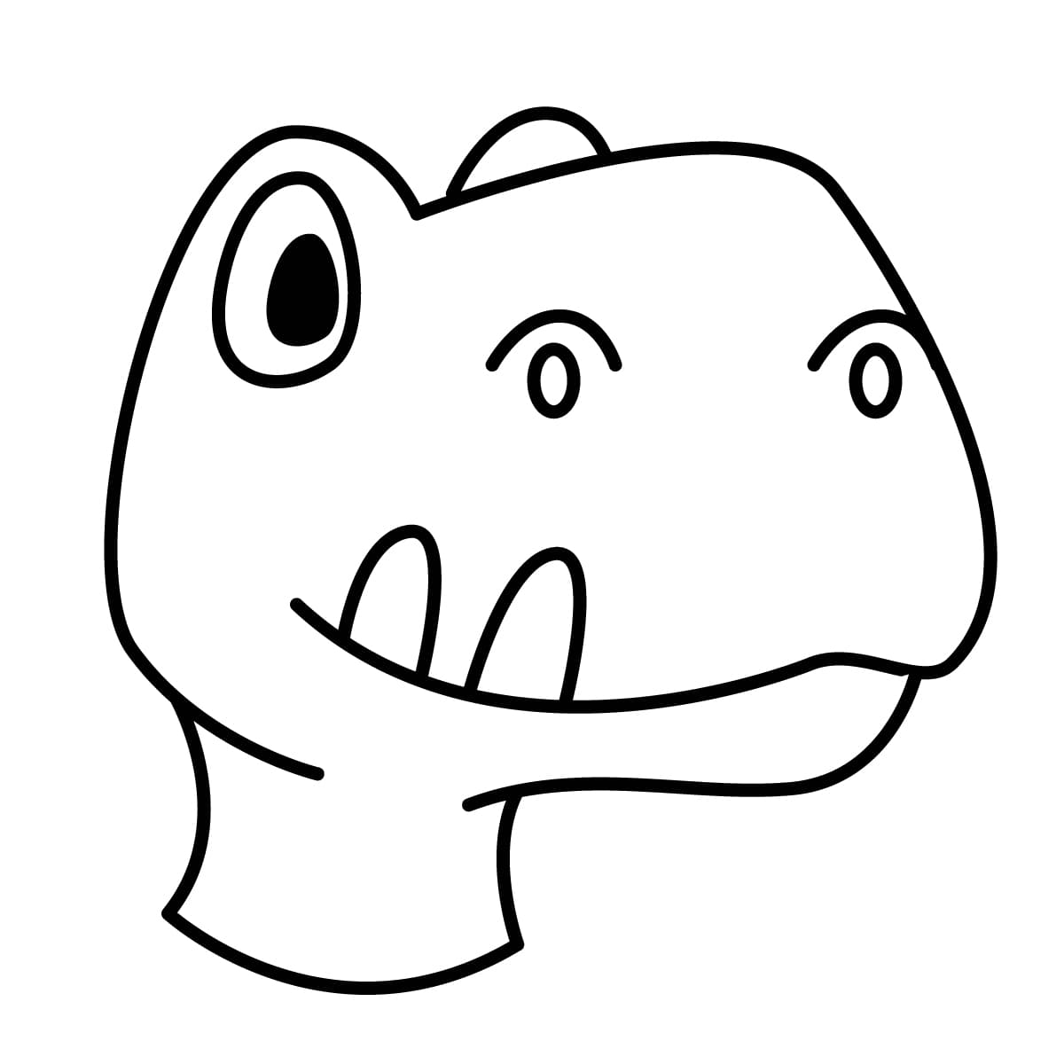 Imagen de tiranosaurio-rex para colorear