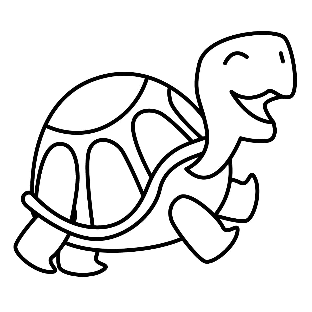 Dibujo de tortuga para colorear e imprimir - Dibujos y colores
