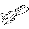 Logo de los dibujos de avion para colorear
