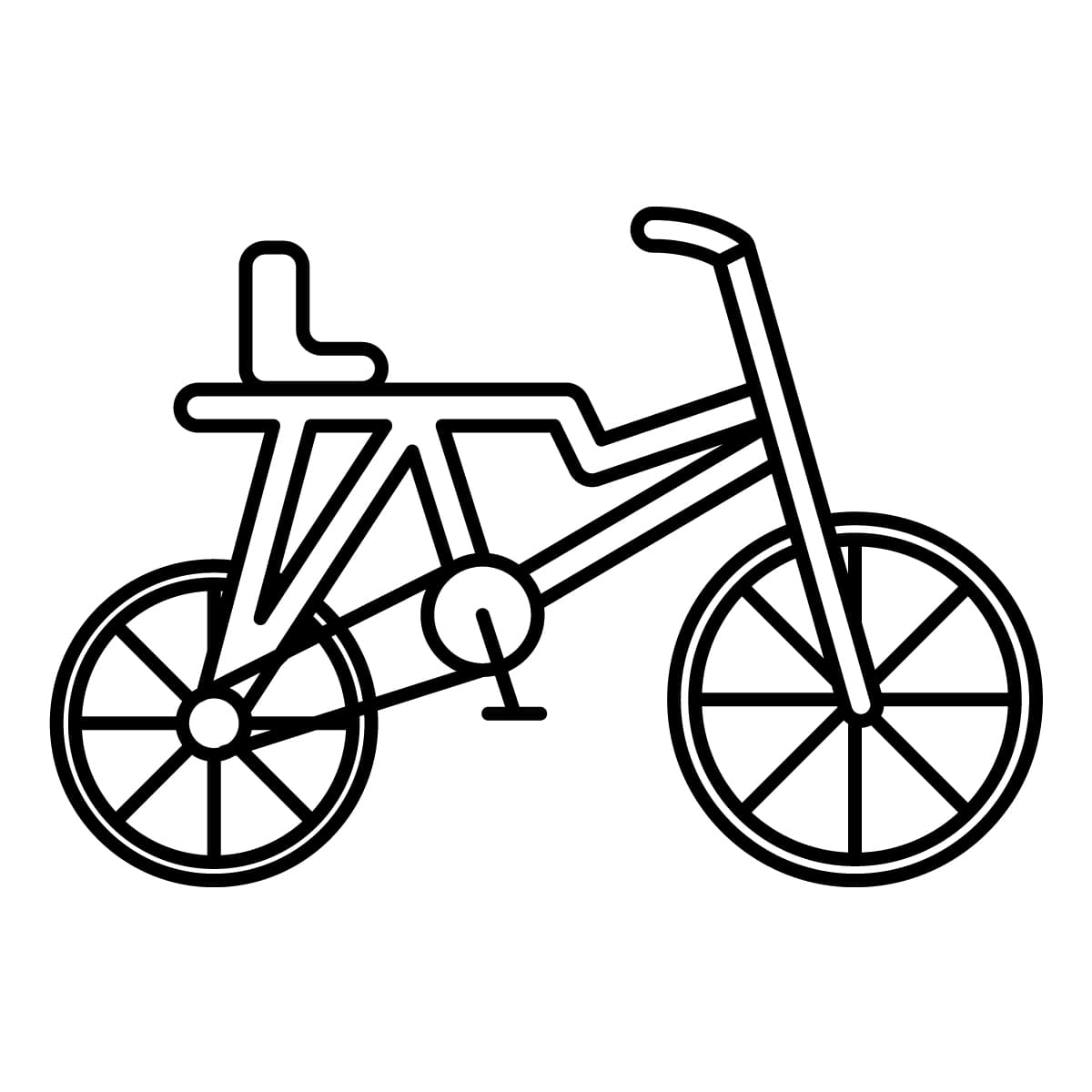 Imagen de bicicleta para colorear