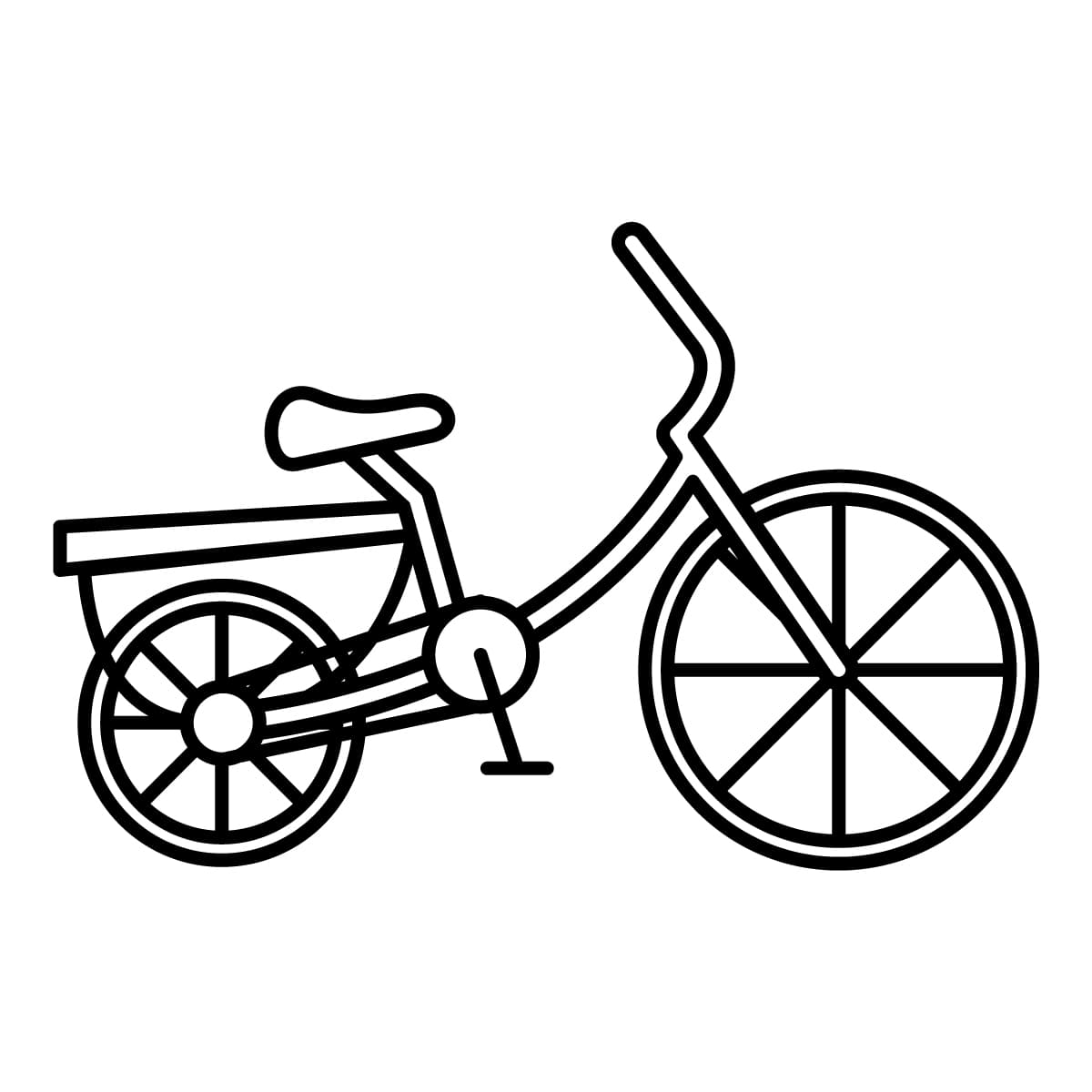 Imagen de bicicleta para colorear