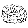 Logo de los dibujos de cerebros para colorear