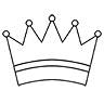 Logo de los dibujos de corona para colorear
