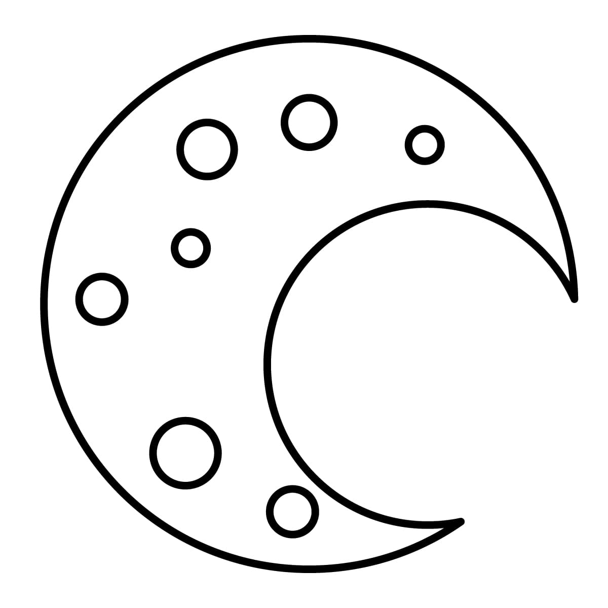 Dibujo De Luna Para Colorear E Imprimir Dibujos Y Colores Dibujo De Luna Para Colorear E Imprimir Dibujos Y Colores
