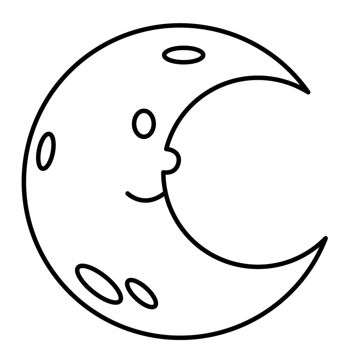 Dibujo De Luna Para Colorear E Imprimir Dibujos Y Colores Dibujo De Luna Para Colorear E Imprimir Dibujos Y Colores