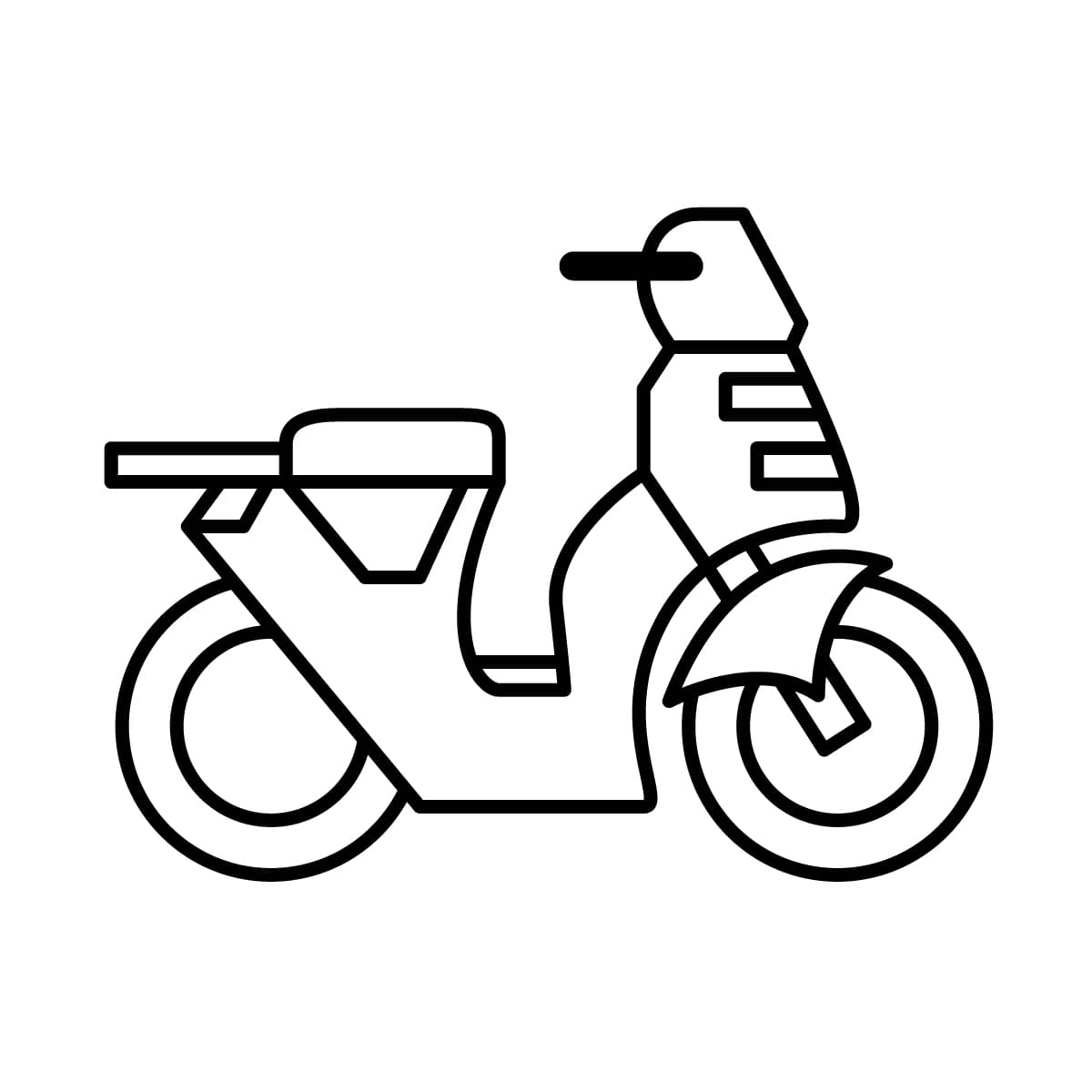 Imagen de moto para colorear