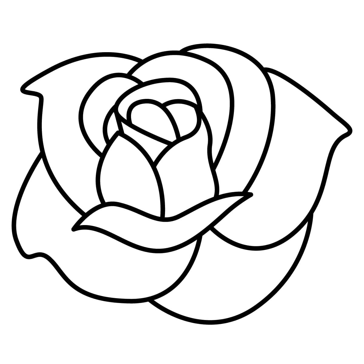 Como Dibujar Una Rosa Fácil y Bonita