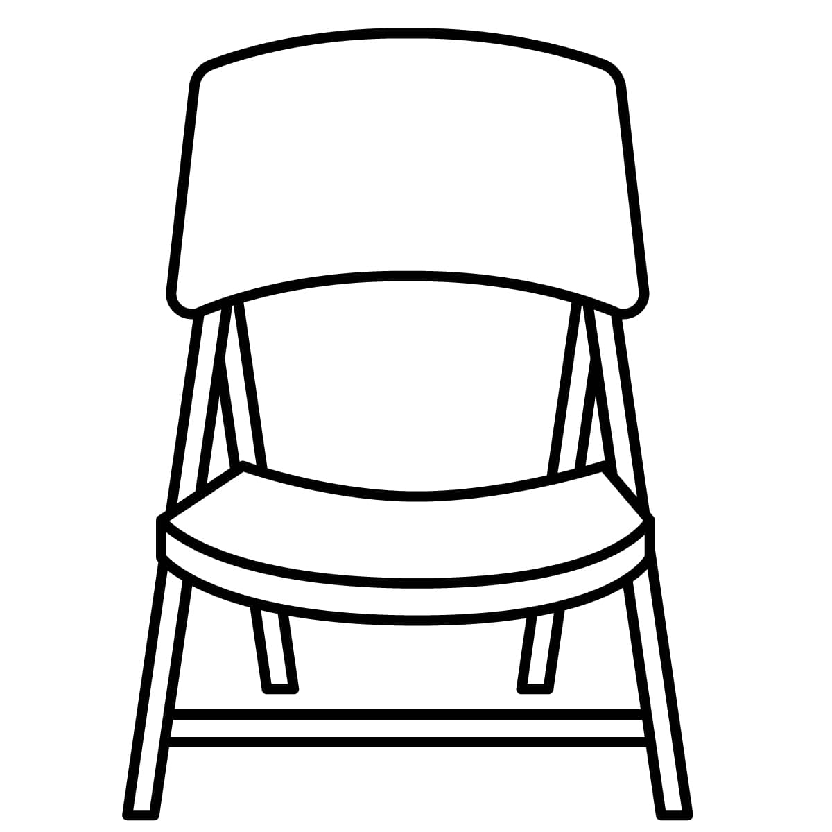 Imagen de silla para colorear