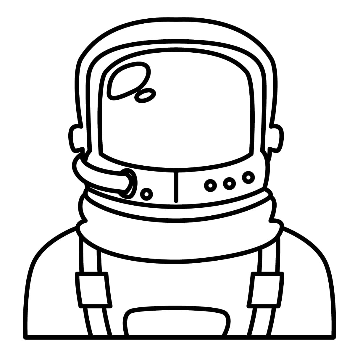 Imagen de astronauta para colorear