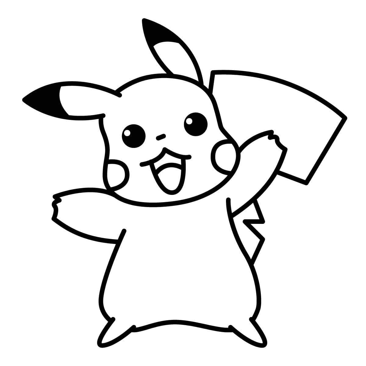 Imagen de pikachu para colorear