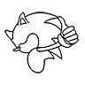 Logo de los dibujos de sonic para colorear