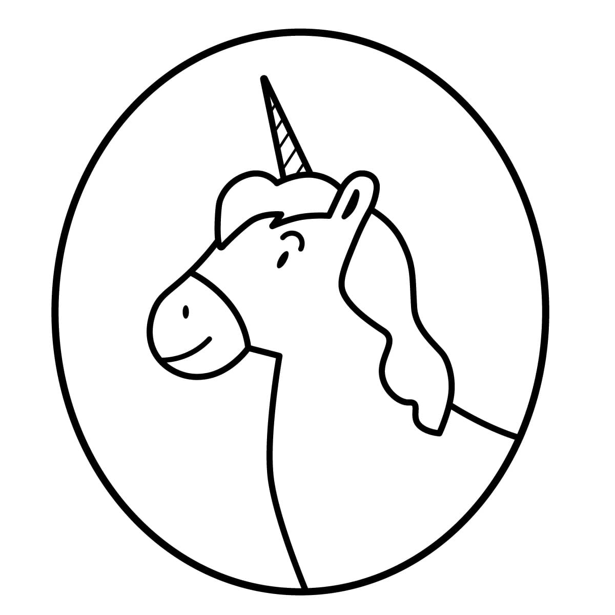 Imagen de unicornio para colorear