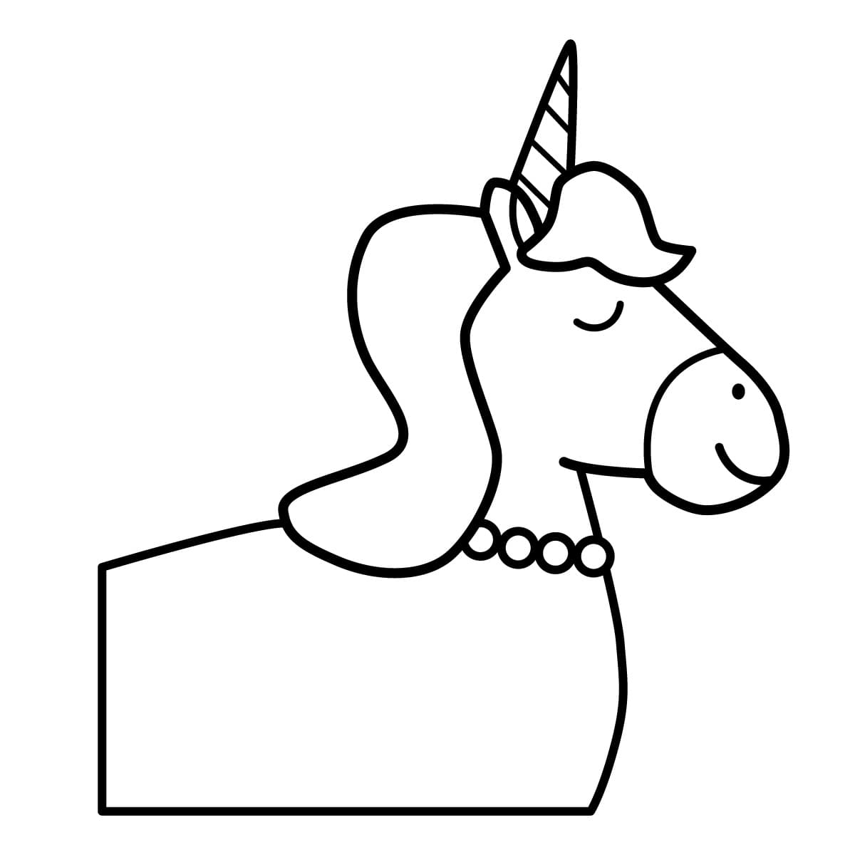 Imagen de unicornio para colorear